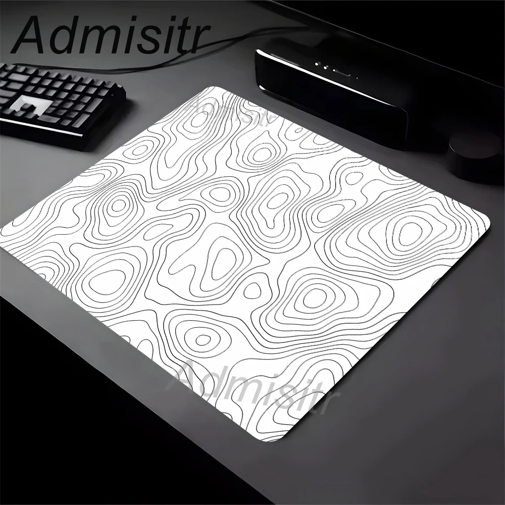Minimalist Japanese Topographic Small Mouse Pad Gaming Laptop Mousepad Gamer Carpet Keyboard Mat Strata Liquid  Anime Des Mats