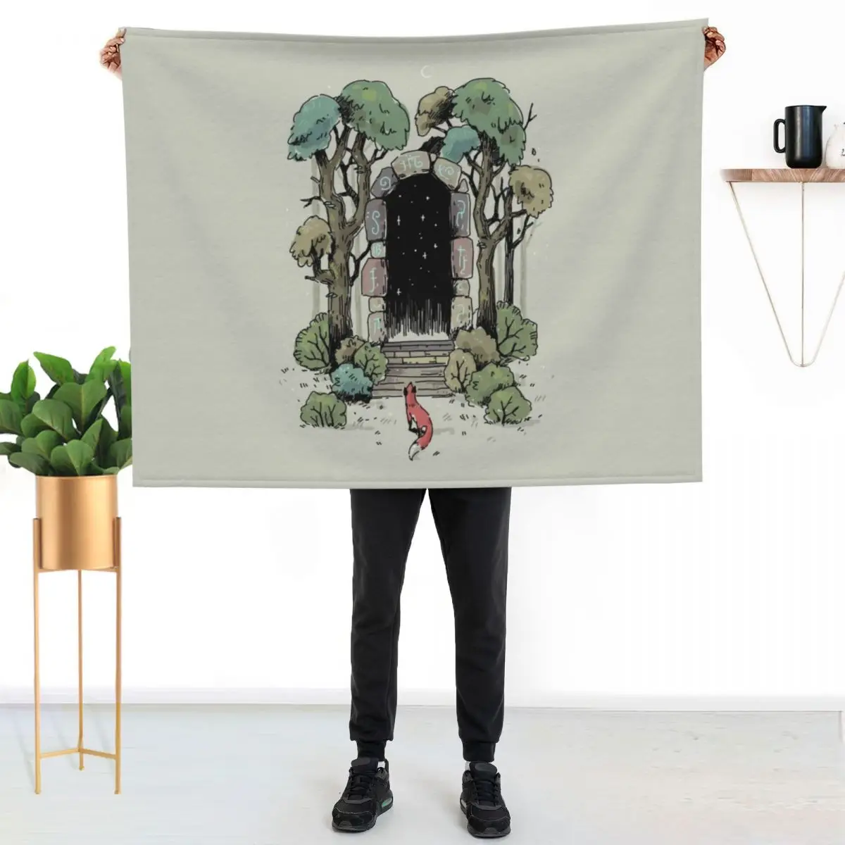 

Forest Gate Throw Blanket Warm Plush Fuzzy Blanket for Living Room