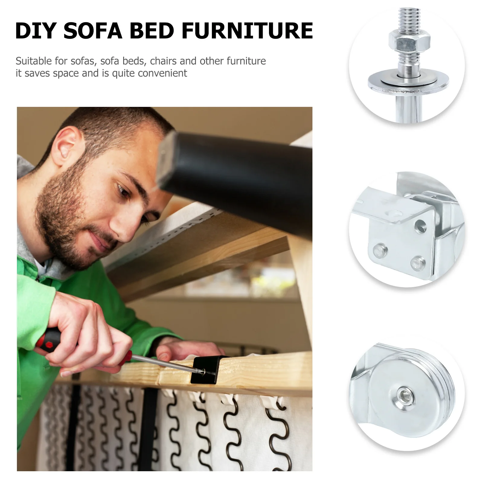 

2pcs Adjustable Sofa Pillow 5-Gear Heavy Duty Furniture Replacement For Sofa Bed Chair Metal Hardware Hinge For Furniture Car