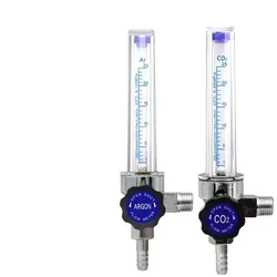 Argon CO2 Flowmeter MIG Welding CO2 Argon Regulator Flow Meter Mig Tig 1-25L/min,M14*1.5 Inlet Connection Welding Regulator산소 유량