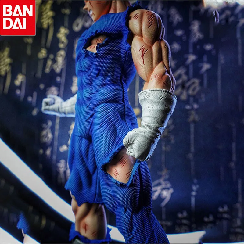 20cm Anime Vegeta Dragon Ball Figures Majin Vegeta Sky Action Figures Battle Damage GK PVC Model Collection Toys Decoration Gift