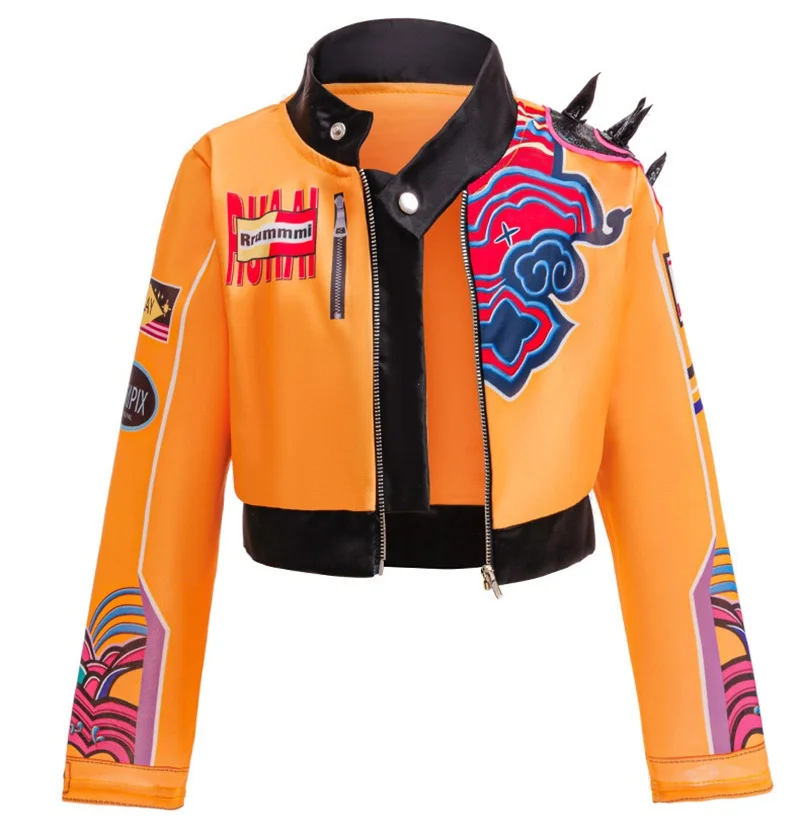 Huntrix Kpop Rumi Hunters Cosplay Kostüm Mädchen Jacke Tops Mit Hosen Für Kinder Geburtstag Party Halloween Anime Dämon Uniform