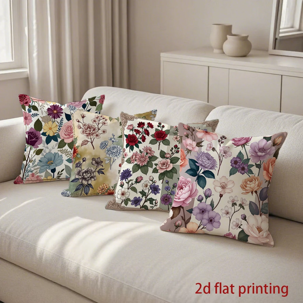 

Декоративные наволочки с цветочным узором, подходящие для дивана, спальни, автомобиля.