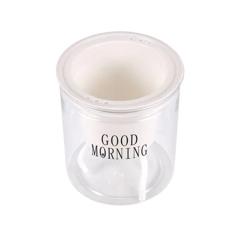 A67P-Self-Watering Flowerpot Automatic Water Absorption Succulent Aquaculture Transparent Round Plastic Hydroponic Flowerpot