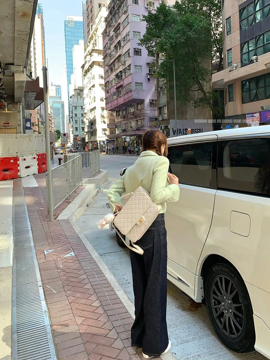 

Женские премиальные джинсы-брюки прямого кроя с широкими штанинами Lily Rosemary Basic Vintage Winter, цветные, из денима, HHM--23008