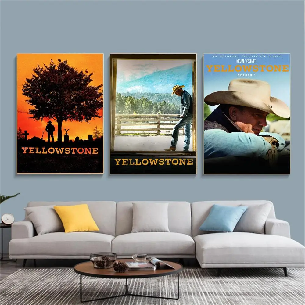 tv series Y-Yellowstone-E Painting Calligraphy Nature Inspired Artwork for Living Room  Home Decoration