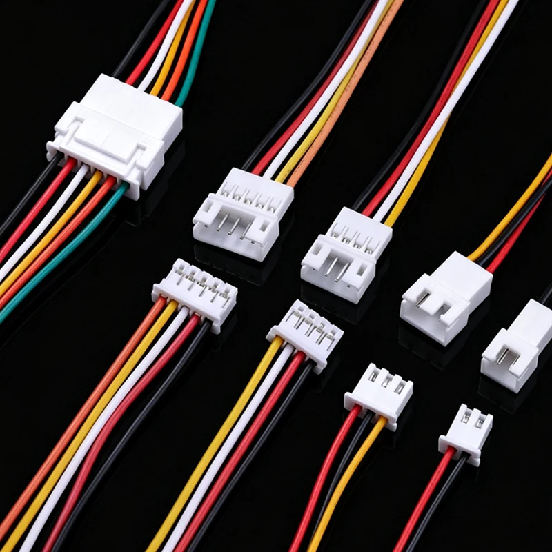 10 Sets PH2.0 XH2.54 Connector Kit with 200mm Cable - Female And Male Plug 2P 3P 4P 5P 6Pfor Electronics