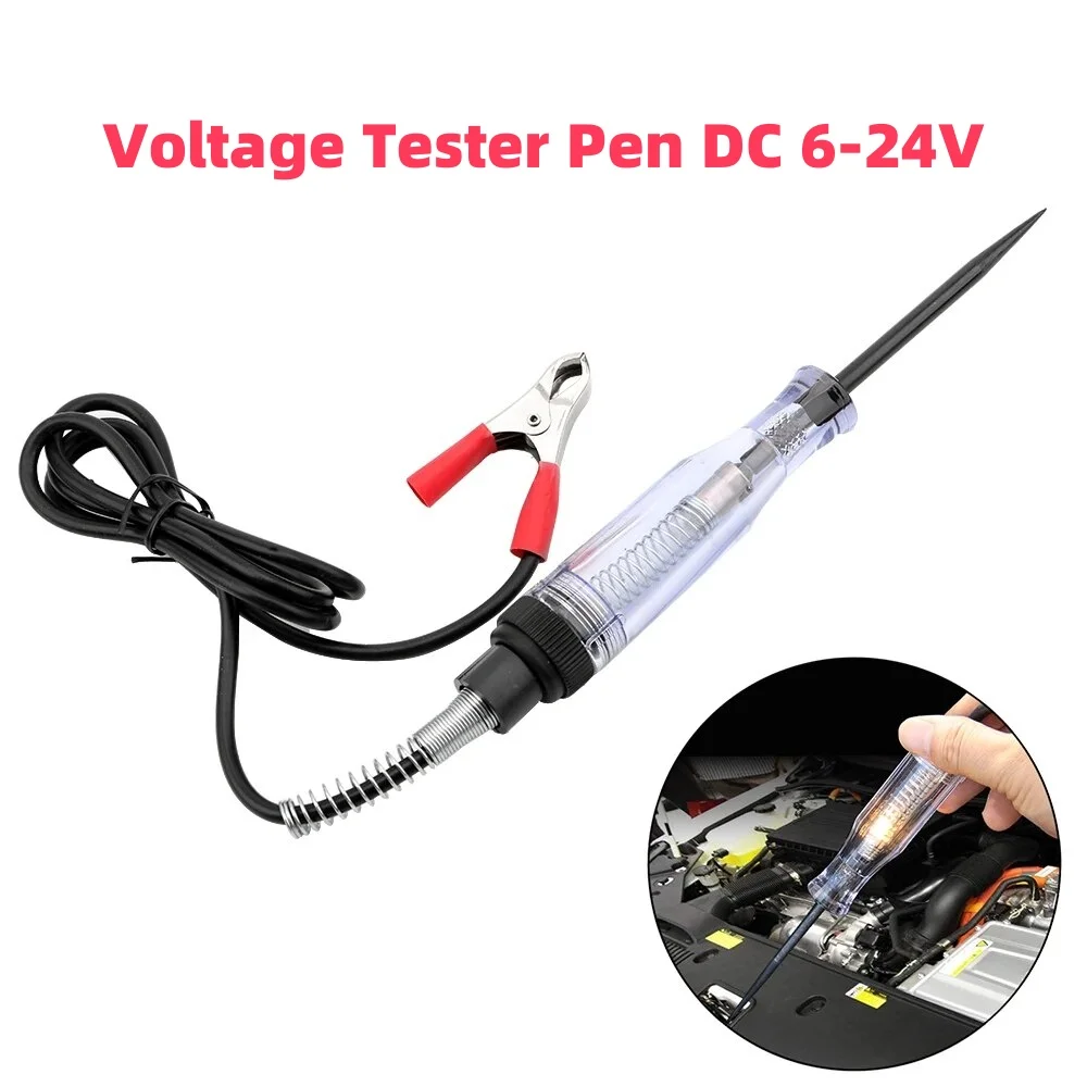 6V 12V 24V DC Car Circuit Tester Pen Long Probe for Car Truck Motorcycle Voltage Test Diagnostic Tool Auto Accessories