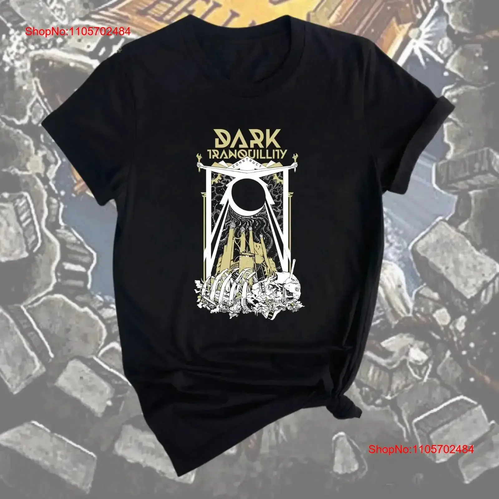 T-shirts Dark Tranquillity Melodic Death Metal avec des designs d'illustrations atmosphériques, des riffs profonds et des images emblématiques du groupe homme