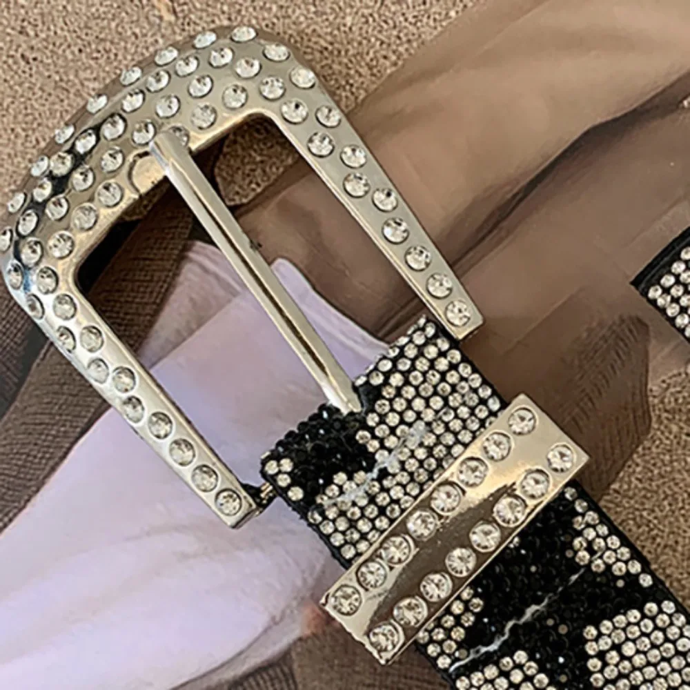 調節可能な Y2K 五芒星ベルトストラップバックルヴィンテージ光沢のあるスターウエストバンド誇張パンクジーンズ装飾ウエストアクセサリー