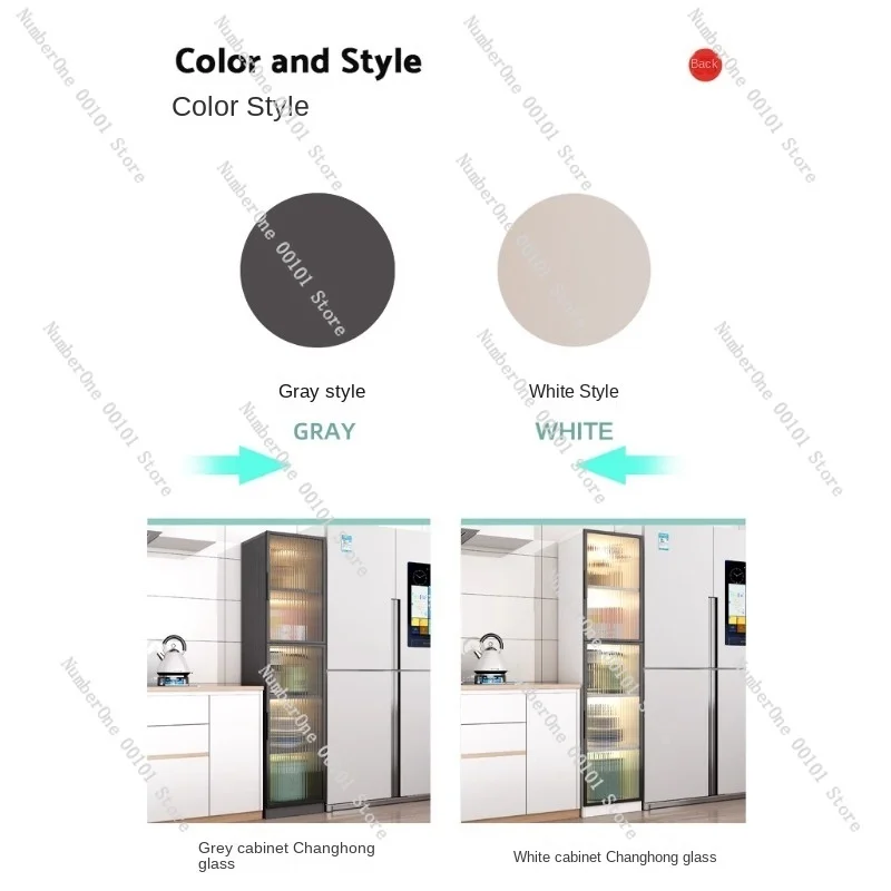 Narrow Storage Cabinet Seasoning Refrigerator Gap Storage Cabinet Floor Multi-Layer Bathroom Locker Kitchen Storage Rack