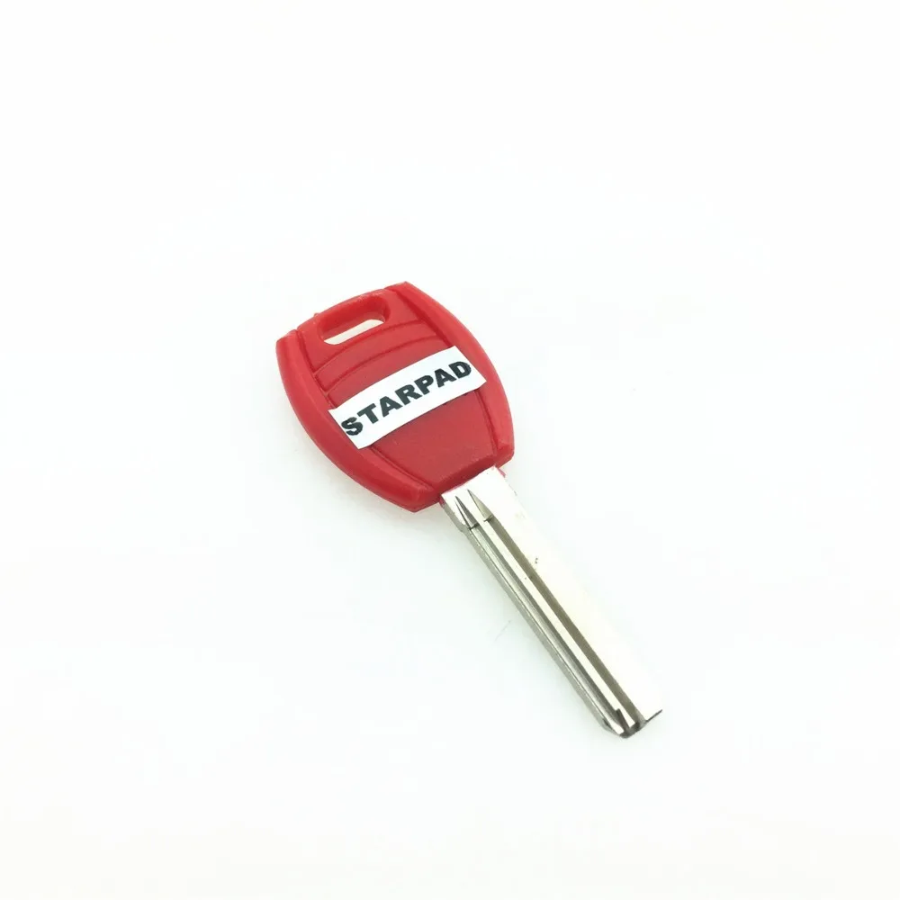 STARPAD Motorcycle accessories red single row curve key embryo 10pcs