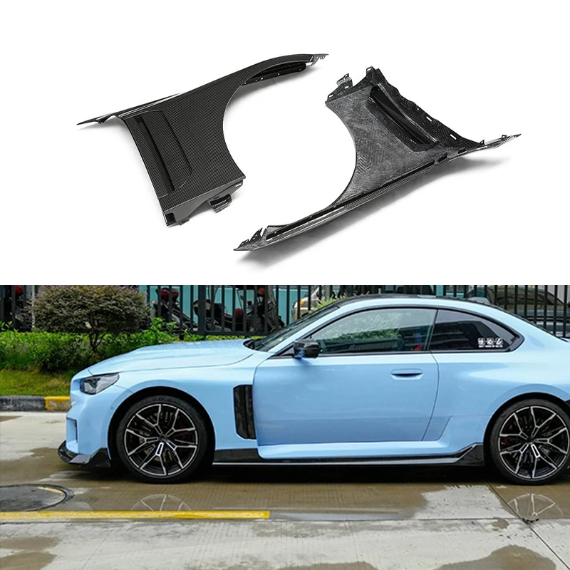 For BMWs G87 M2 CS Dry Prepreg Carbon Fiber V Style Side Fenders 2023-2026