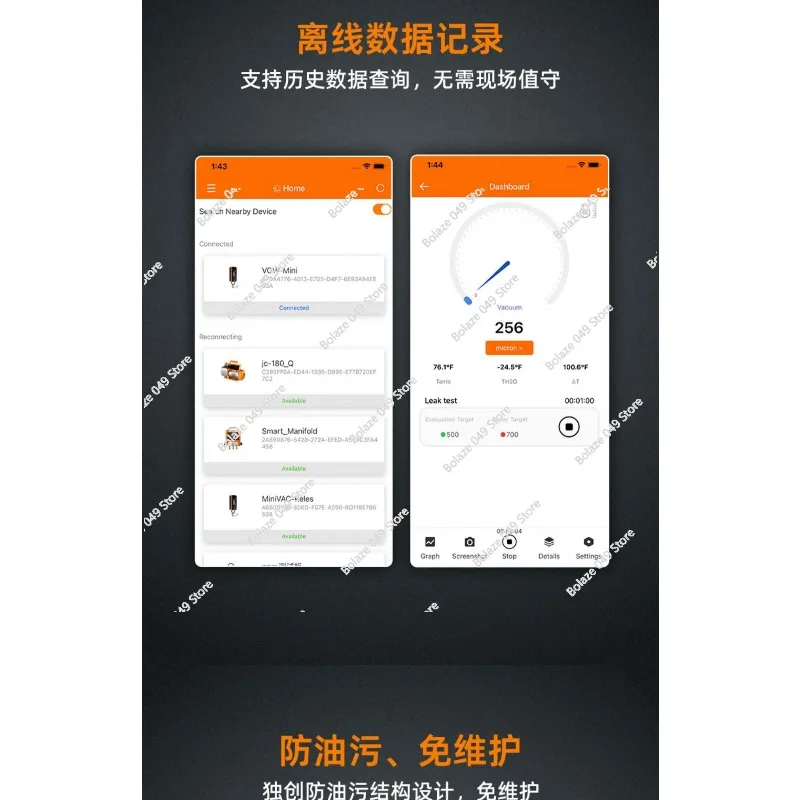 

VGW-мини вакуумметр микрон цифровой микронный манометр холодильный вакуумный тестер точные измерения для обслуживания холодильного оборудования