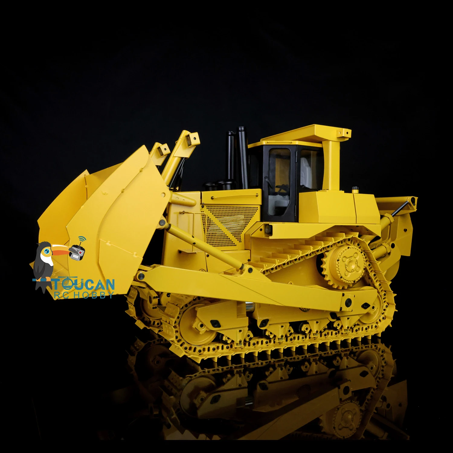 

Американский запас JDM 98 RTR 1/14 RC Гидравлический бульдозер DXR2 D10T Металлическая машина с дистанционным управлением Гусеничный бульдозер Модель игрушки со световым звуком