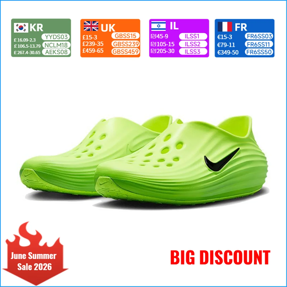 

NIKE REACTX REJUVEN 8-Hole Slip-On Men's Shoes: Soft, Springy, Comfortable, Sporty, Non-Slip Sandals HV5060-300