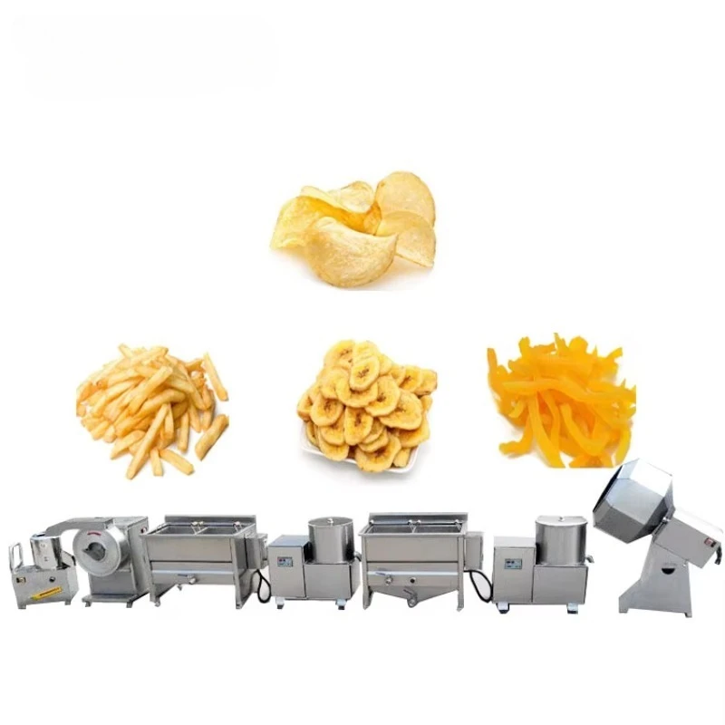Professional Potato Chips Making Equipment/ French Fries Production Line Frozen/ Banana Chips Packaging