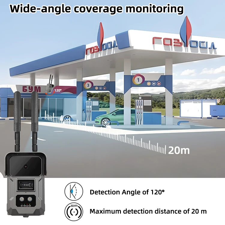 كاميرا محلل مزدوج الطيف AI عالية الدقة بدقة 4 ميجابكسل مع كاميرا دعم شبكة Wifi وPOE