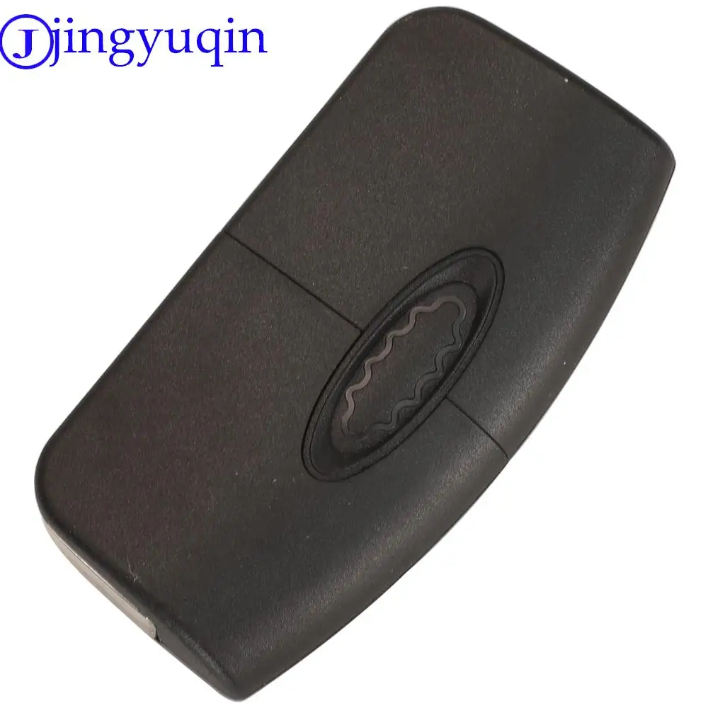 Jingyuqin Flip Remote Car Key Shell Case For Ford Fusion Focus Fiesta MK7 Mondeo MK3 MK4 Galaxy Ranger FO21/HU101 Blade