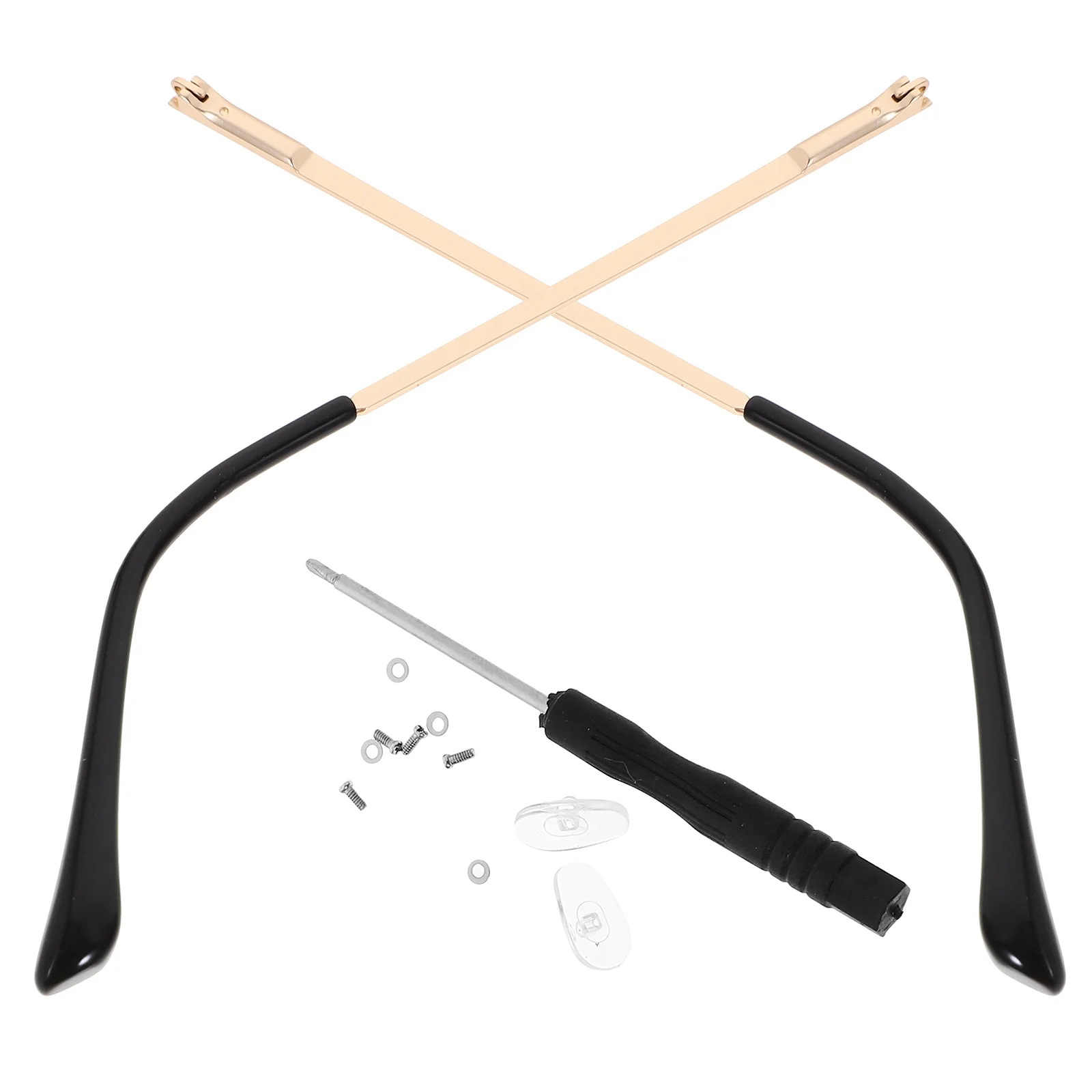 

1 Pair Metal Glasses Replacement Temples Spring Hinge Arms For Sunglasses Myopia Reading Glasses Repair Durable Universal Fit