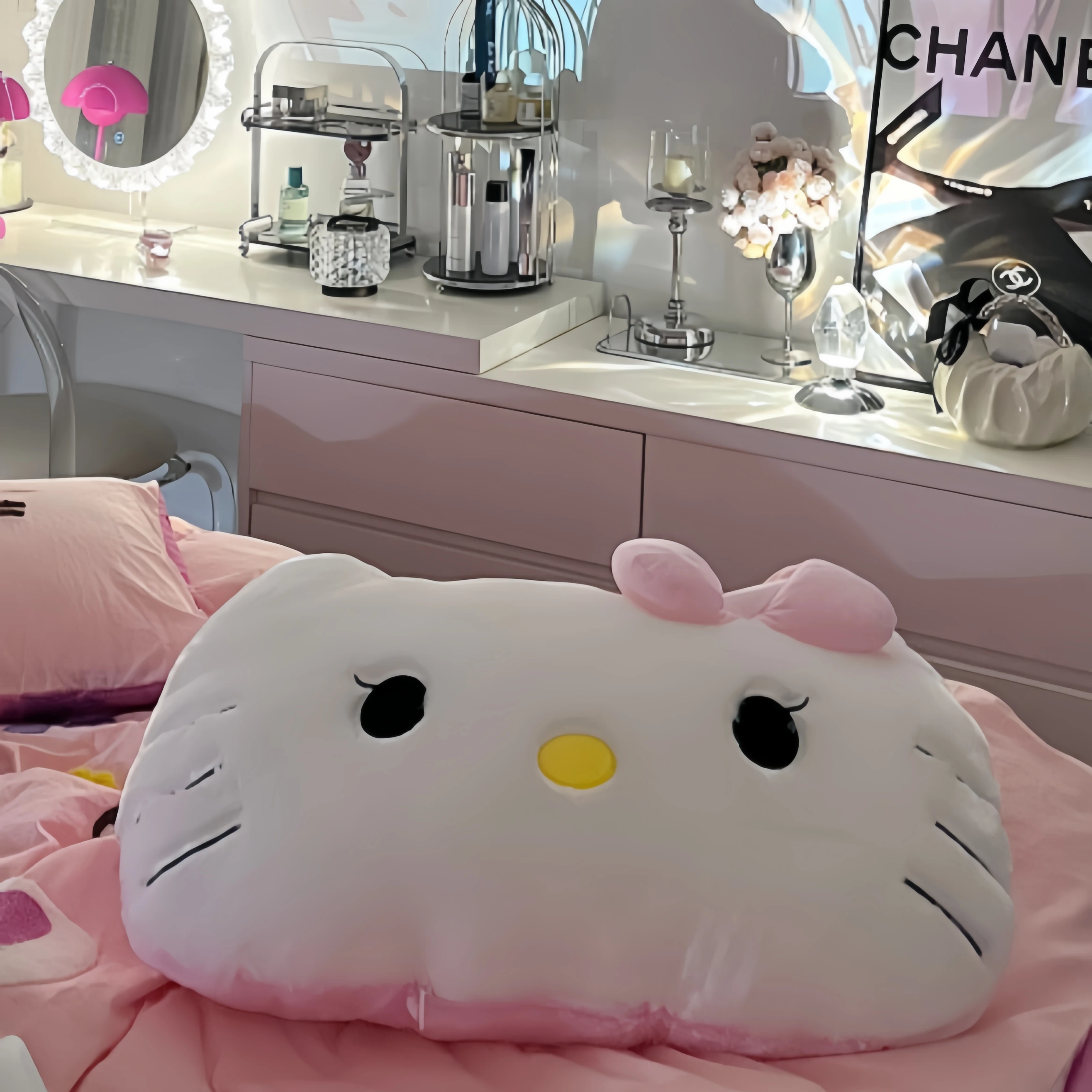 

Большой размер Sanrio Cuddly Hello Kitty плюшевая игрушка Cuddly Kitty Stuffed White Cat плюшевые мягкие подушки для объятий диван-кровать подушка для спинки подарок
