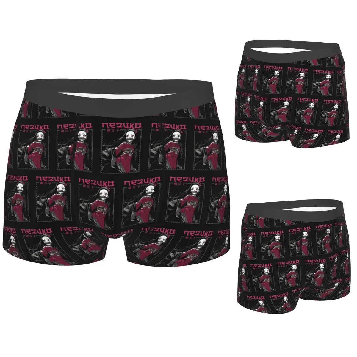 

Boxer Underpants Shorts Nezuko Kimono Demon Slayer Kimetsu No Yaiba Anime Panties Men's Ventilate Underwear for Homme Man Gift