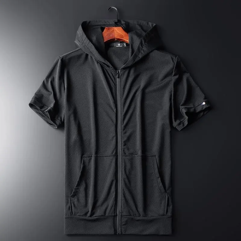 

Мужская толстовка-кардиган на молнии, приталенная, спортивная, универсальная, молодежная, летняя, повседневная верхняя одежда