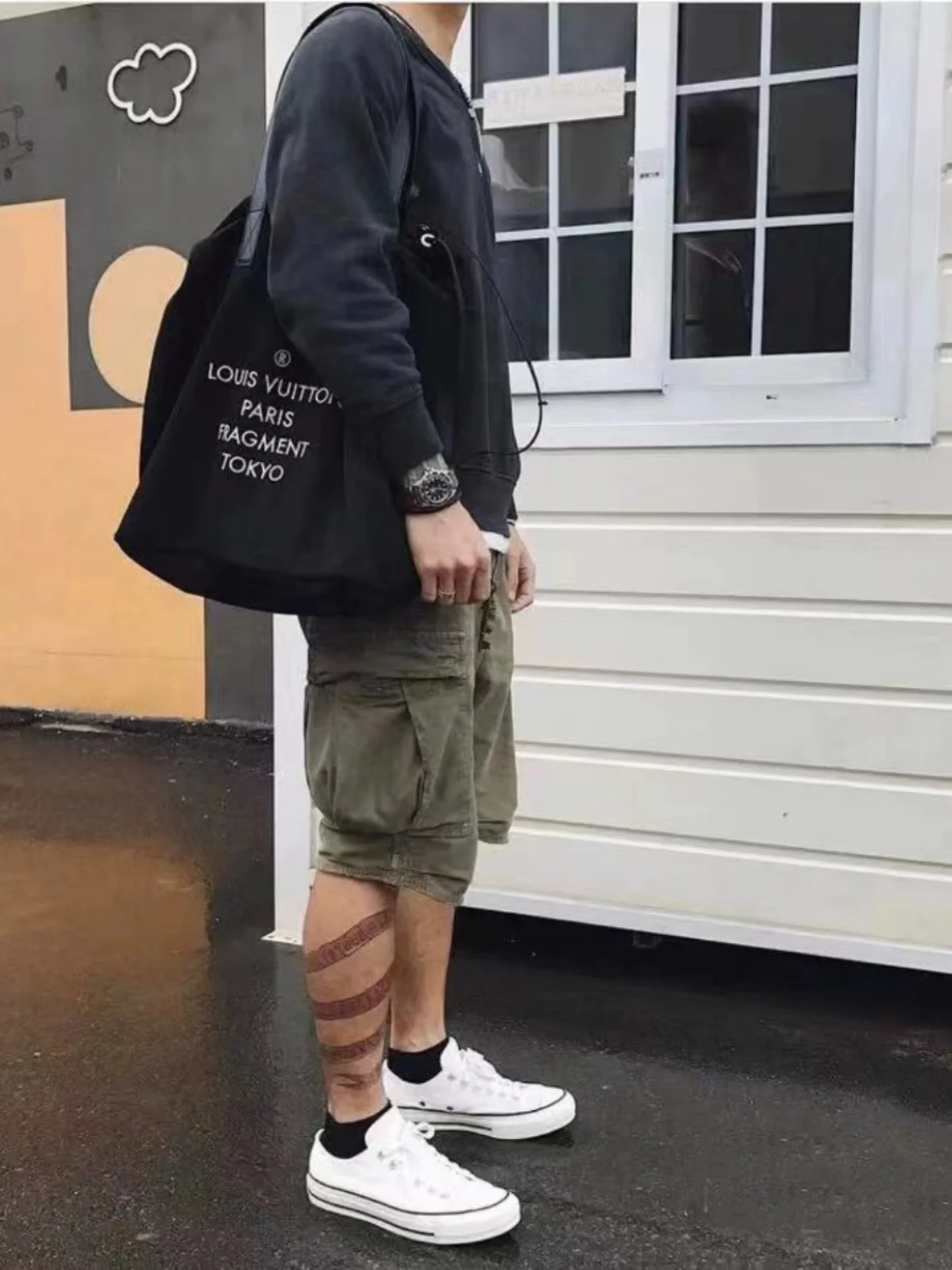 

2025 VISVIM 0021 18AW SHORT EIGER Washed and used tooling shorts, military casual pants