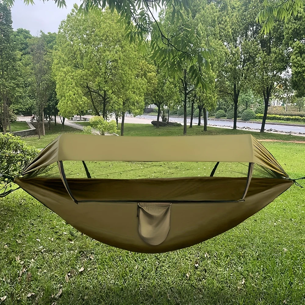 3 In 1 Hammock With Mosquito Net And Sun Shelter, Durable Camping Hammock, Hammock For Travel Backpacking And Park