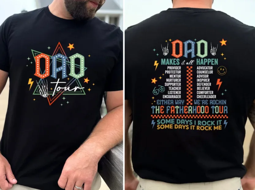 Dad Tour Shirt, Father'S Day Shirt,Fatherhood Tour Shirt, Double Sides