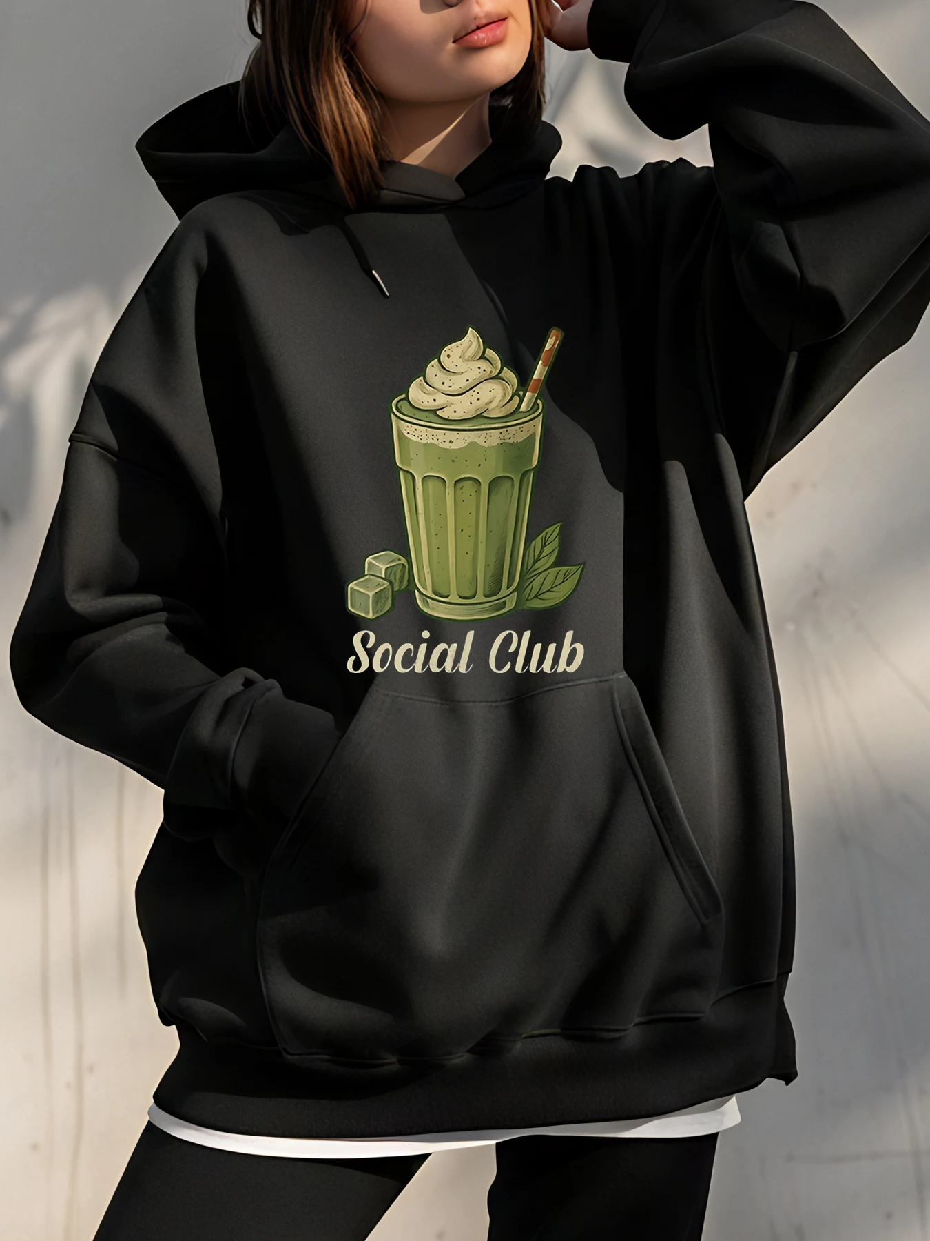 Sudadera con capucha con estampado japonés de Chica de anime, diseño de estrella roja, ropa de calle unisex, sudadera informal de moda para mujeres y hombres