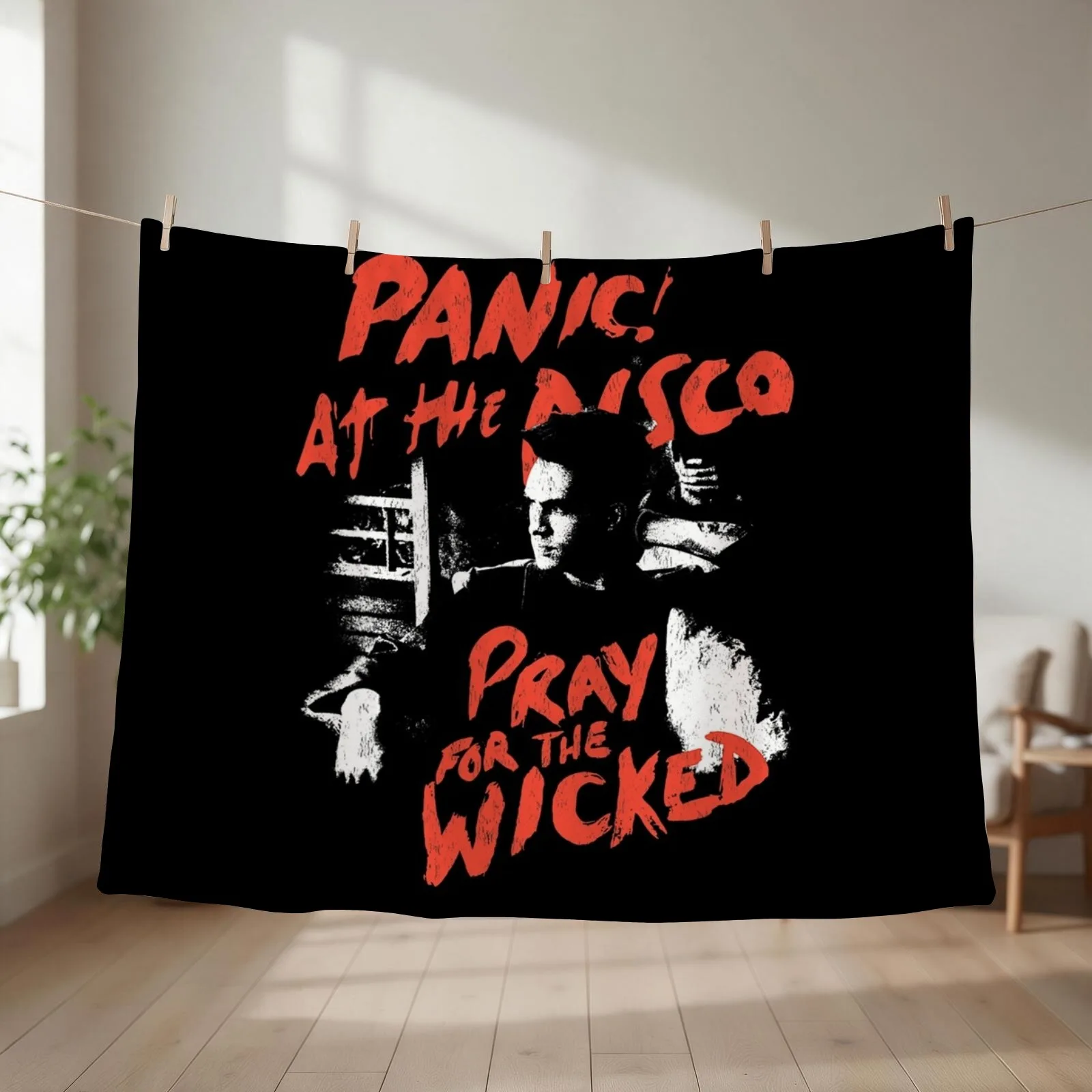Universe is made of protons neutrons electrons morons Panic,maskes Panic,galaxy Panic,stuff Panic Throw Blanket