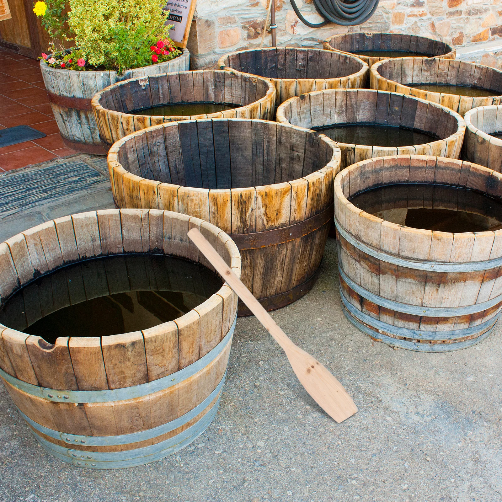 

27.5 Inch Large Wood Mixing Paddle Mash Stirring Tool For Fruit Wine Fermentation Brewing Cooking Crawfish Big Stock Pots