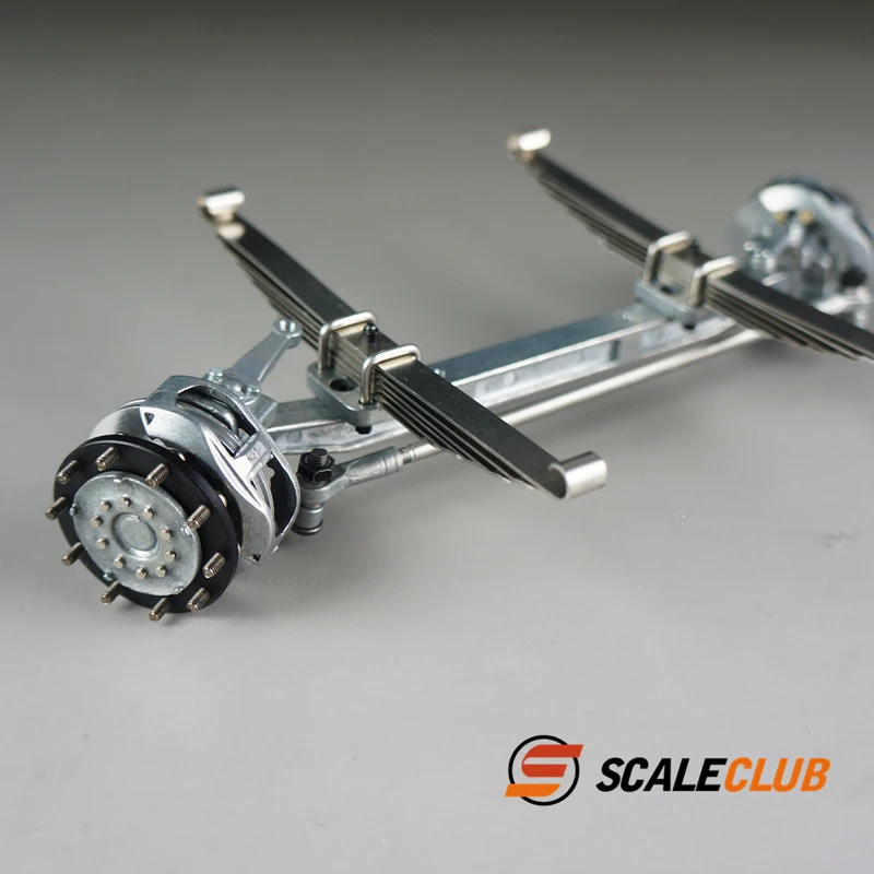 Scaleclub 1:14trailer truck dump truck truckmetal non-power tilt front axle brake calipers DIY simulation model