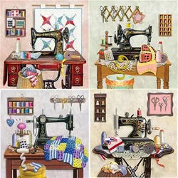 1Pcs 5D DIY Diamond Painting Sewing Machine Diamond Embroidery Cross Stitch Kit Full Rhinestone Mosaic Home Decor Gift