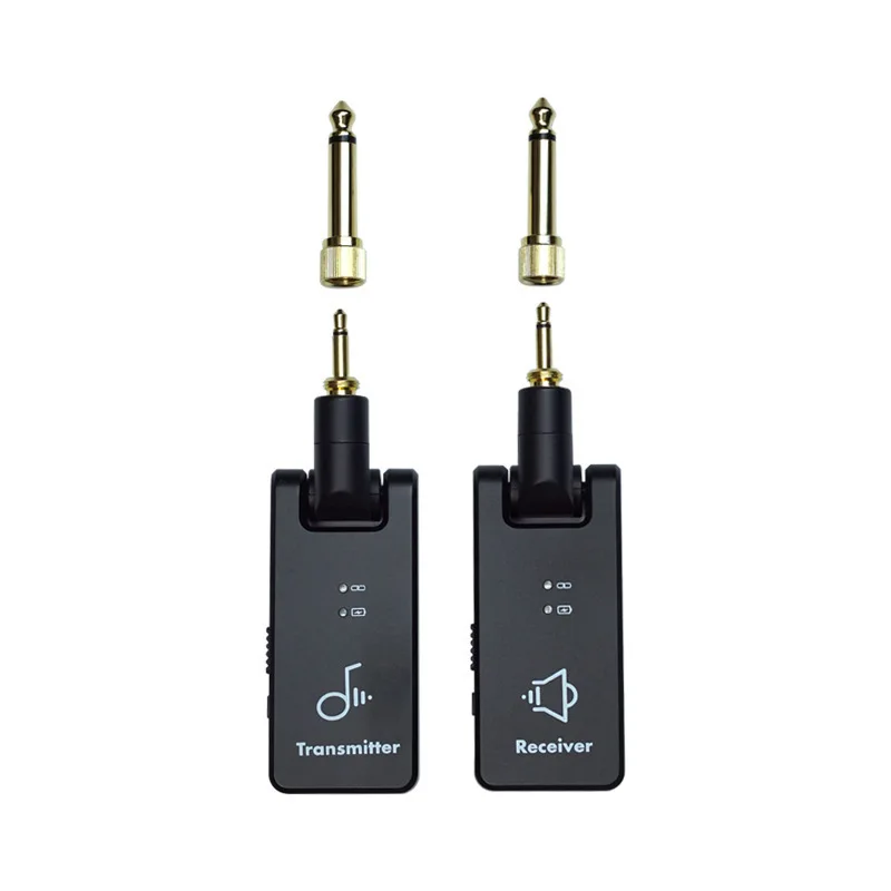Wireless Guitar Receiver Transmitter 2.4G, Audio Cable Replacement for Electric Guitar and Wind Instruments, Wireless System