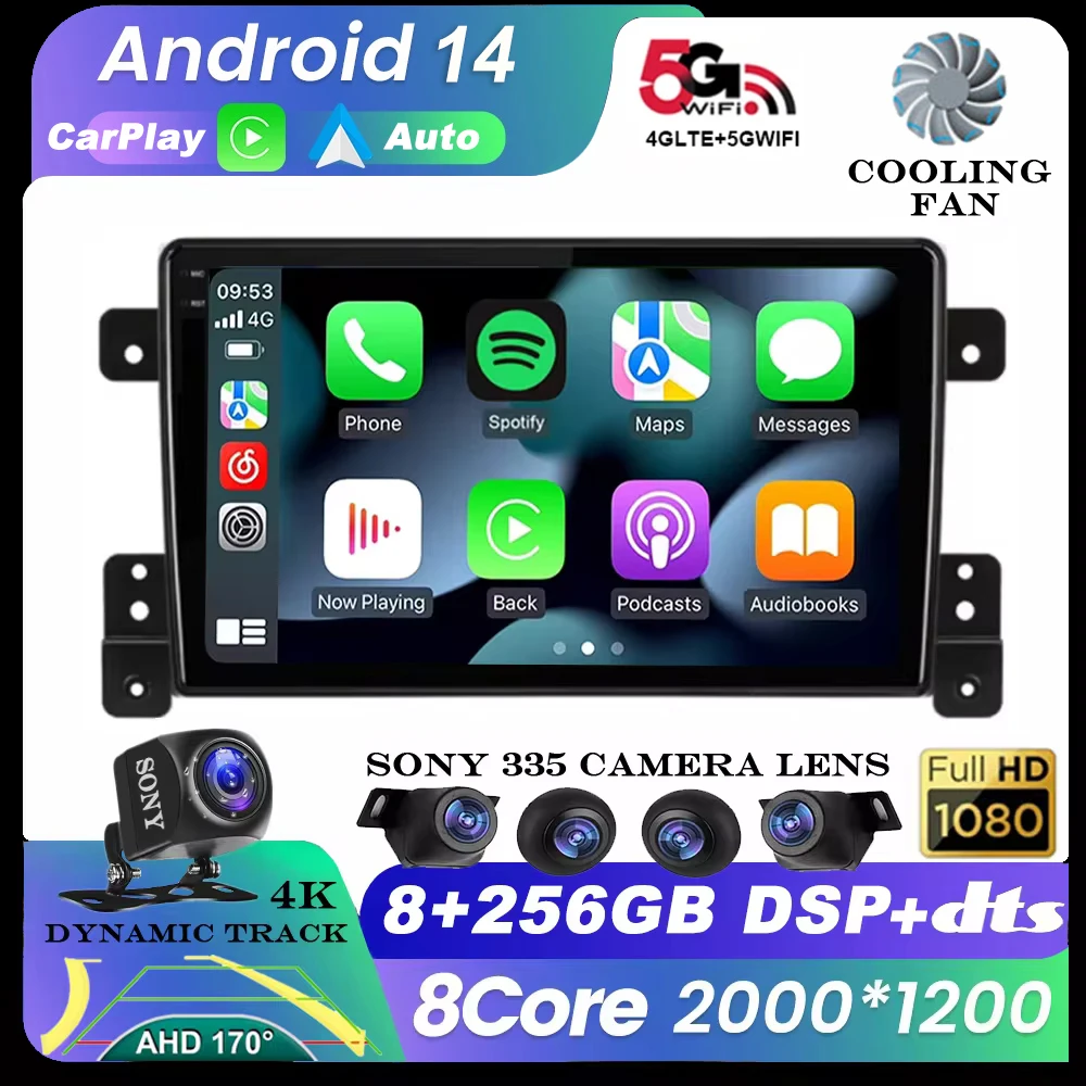 Android 14 4G+WiFi DSP Car Radio 9