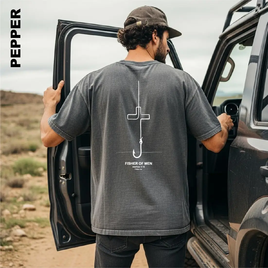 Fisher of Men Shirt, Christian Fishing T-shirt, Faith Based Sweater, Religious Fisherman Gift, Bible Verse Matthew 4:19 Top