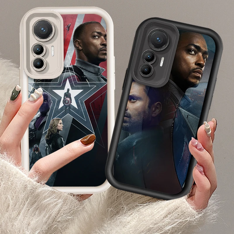 Falcon Winter Soldier Eye Ladder For Xiaomi MI 14 12T 11 Lite Poco M3 X5 X4 F5 F4 F3 F2 GT Pro 5G TPU Phone Case