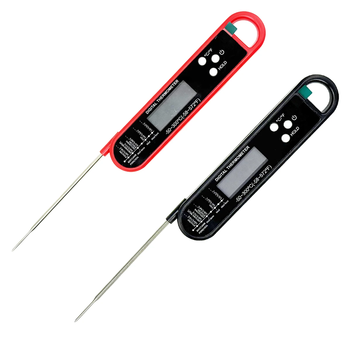 Sonda digital de leitura instantânea para comida, termômetro de carne para cozinhar doces, acessórios de utensílios de cozinha, grelha para churrasco, vermelho e preto