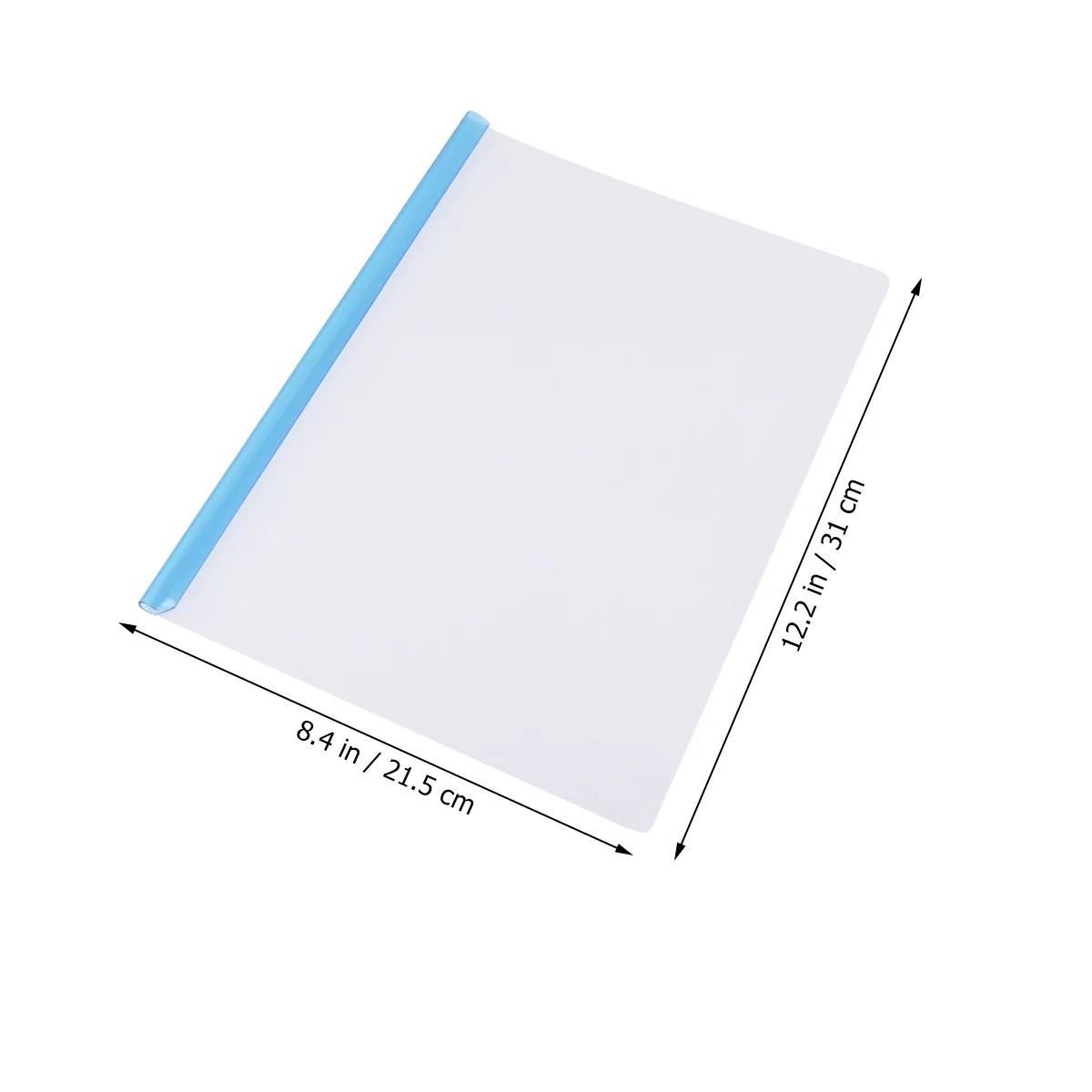 

10pcs Sliding Bar File Folders A4 Colorful Transparent Lightweight Non-Slip Locking Bar High Capacity Paper Organizer For School