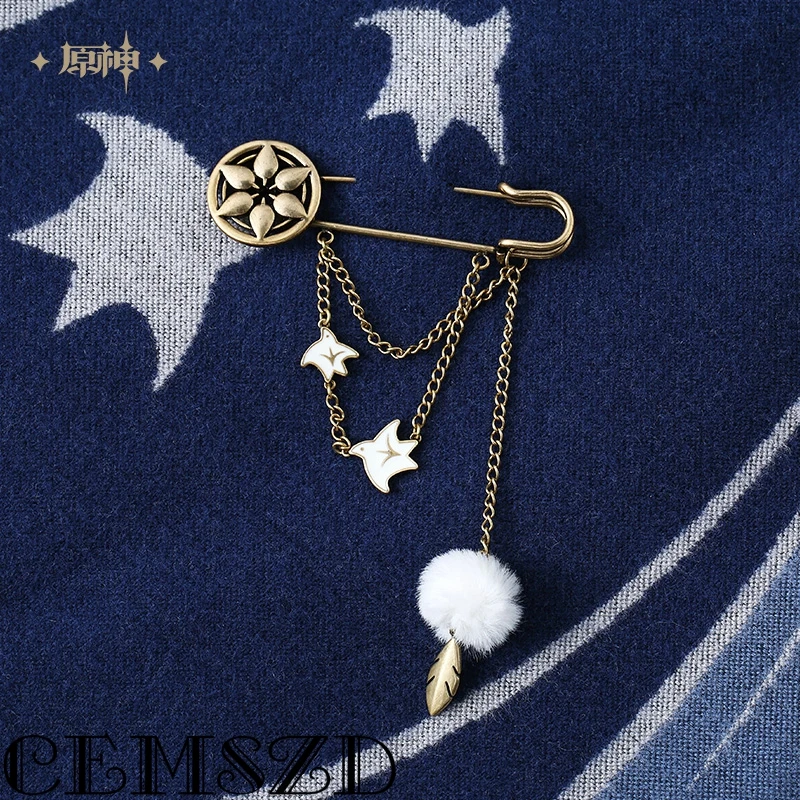 [Genuine] Official Game Genshin Impact Wanderer Cosplay Brooch Halloween Props Featuring Anime Characters Cartoon Accessories view 2
