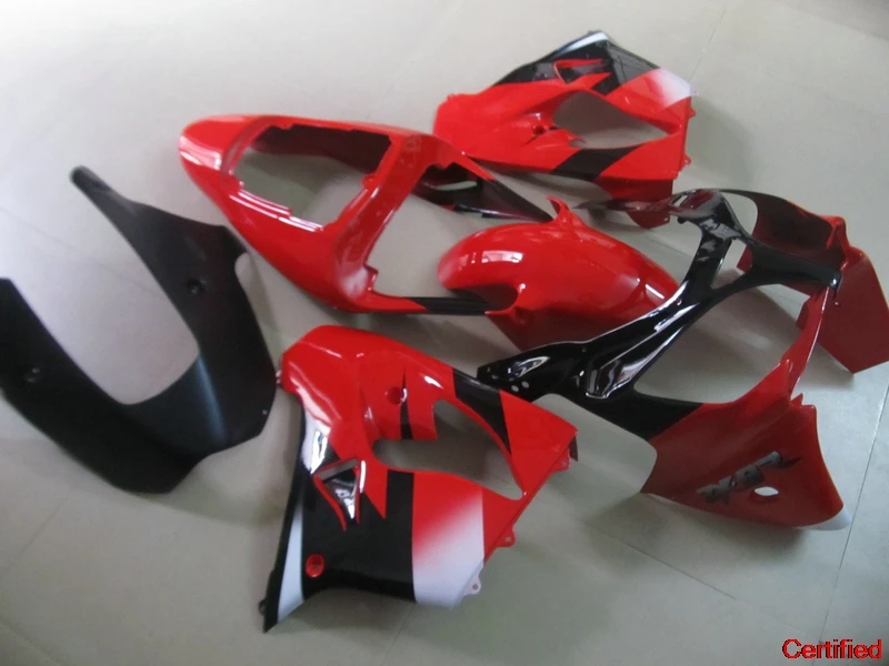 

New Fairing Kit For Kawasaki ZX9R 02 03 Red Black Motorcycle Fairings Set ZX9R 2000 2001 2002 2003 EO02