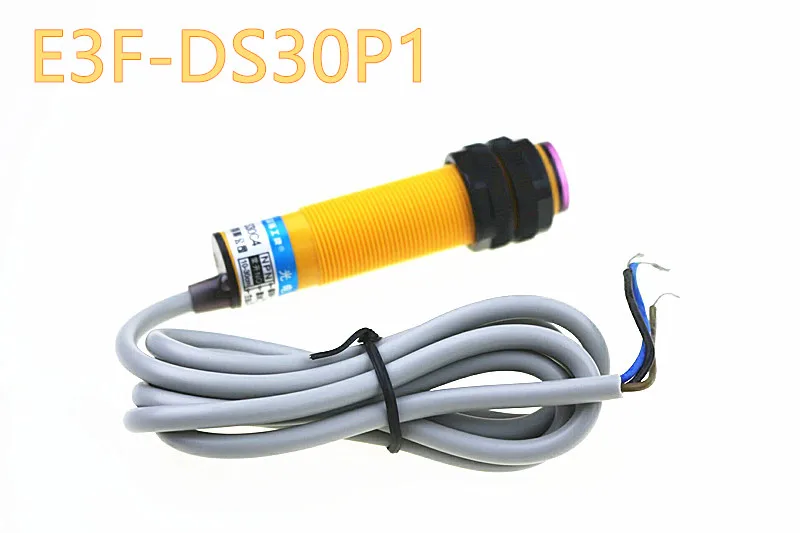 E3F-DS30P1 photoelectric sensor diffuse photoelectric switch three-wire DC PNP diameter 18mm