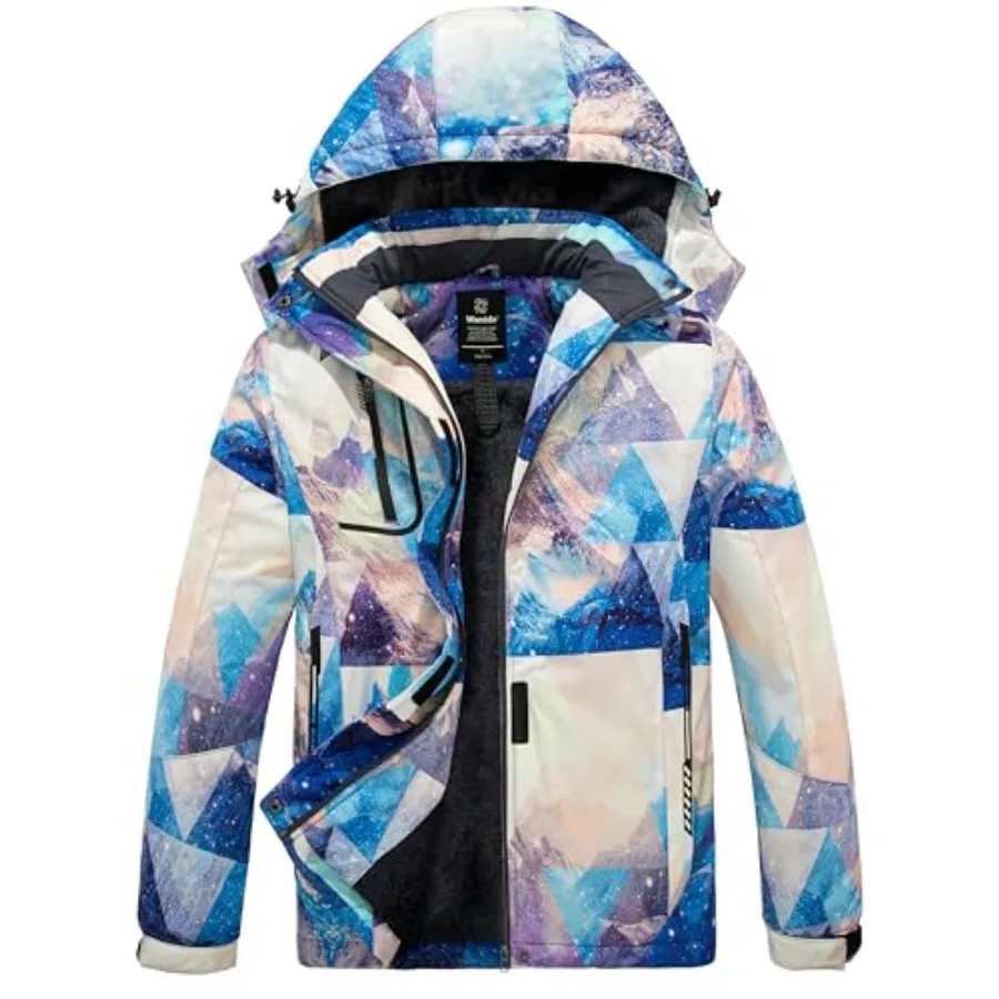 

Женская горнолыжная куртка Wantdo: водонепроницаемая, ветрозащитная, теплая зимняя куртка с капюшоном