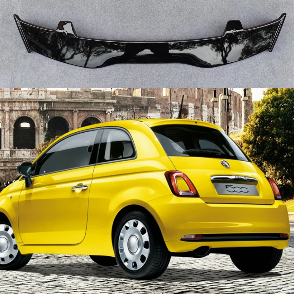 GT SPOILER EXTENSION FIAT 500 ABARTH MK1 2008-2012 REAR WING SPOILER For FIAT 500 ABARTH MK1 FACELIFT 2016- Car Accessories