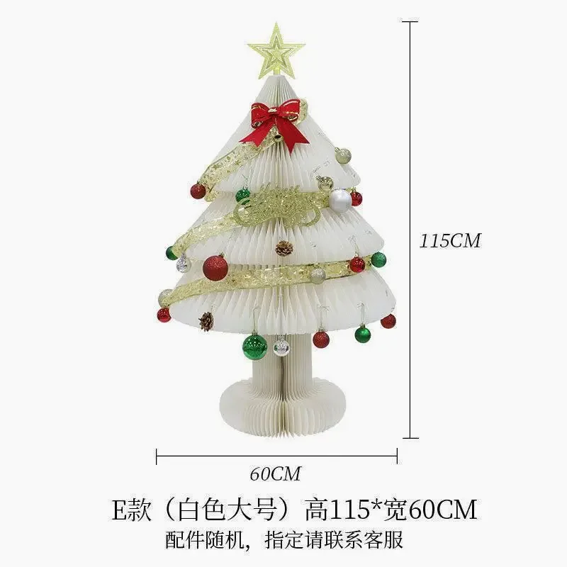 Faltbarer Mini-Weihnachtsbaum, Tischdekoration, platzsparend, Weihnachtsbaum für den Tisch, Heimdekoration, Schaufensterdekoration, Festliche Ausstellungsrequisiten – Detail 5