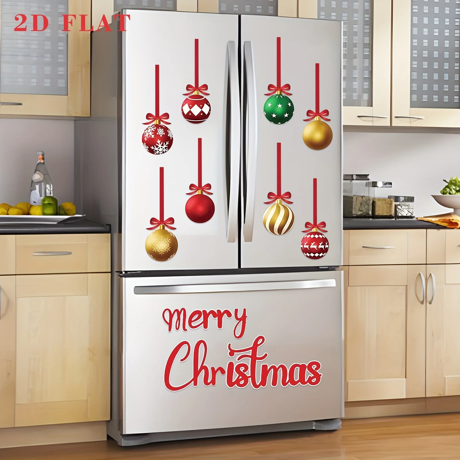 1 Blatt Weihnachtsdekorationen, Urlaub, Party-Dekoration, Fensteraufkleber, statische Aufkleber, Fensterdekoration für Zuhause, Weihnachtsdekoration