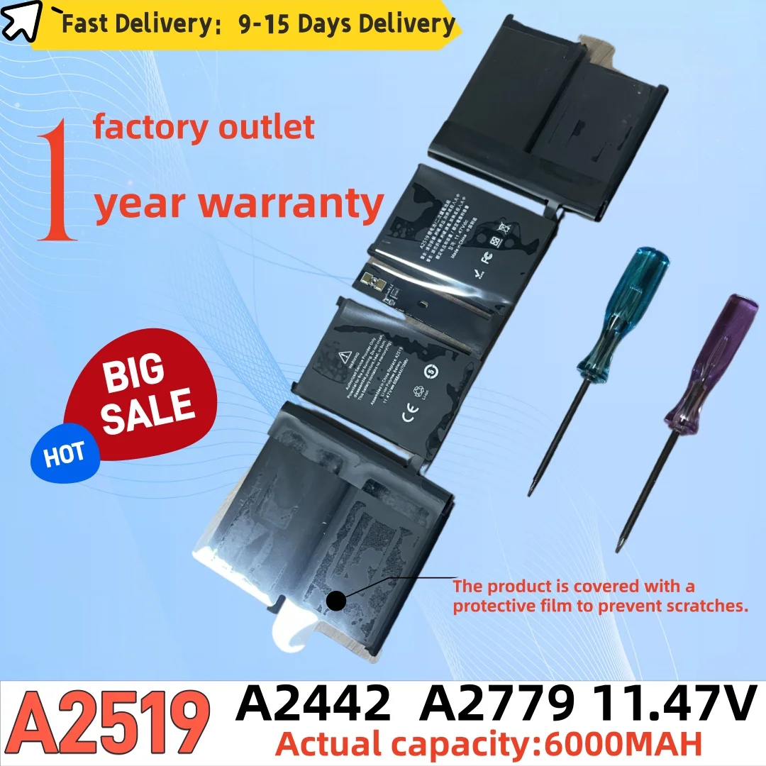 Brand new 14-inch battery for MacbookPro Apple laptops A2442 A2779 A2519 Brand new 14-inch battery for MacbookPro Apple laptops A2442 A2779 A2519