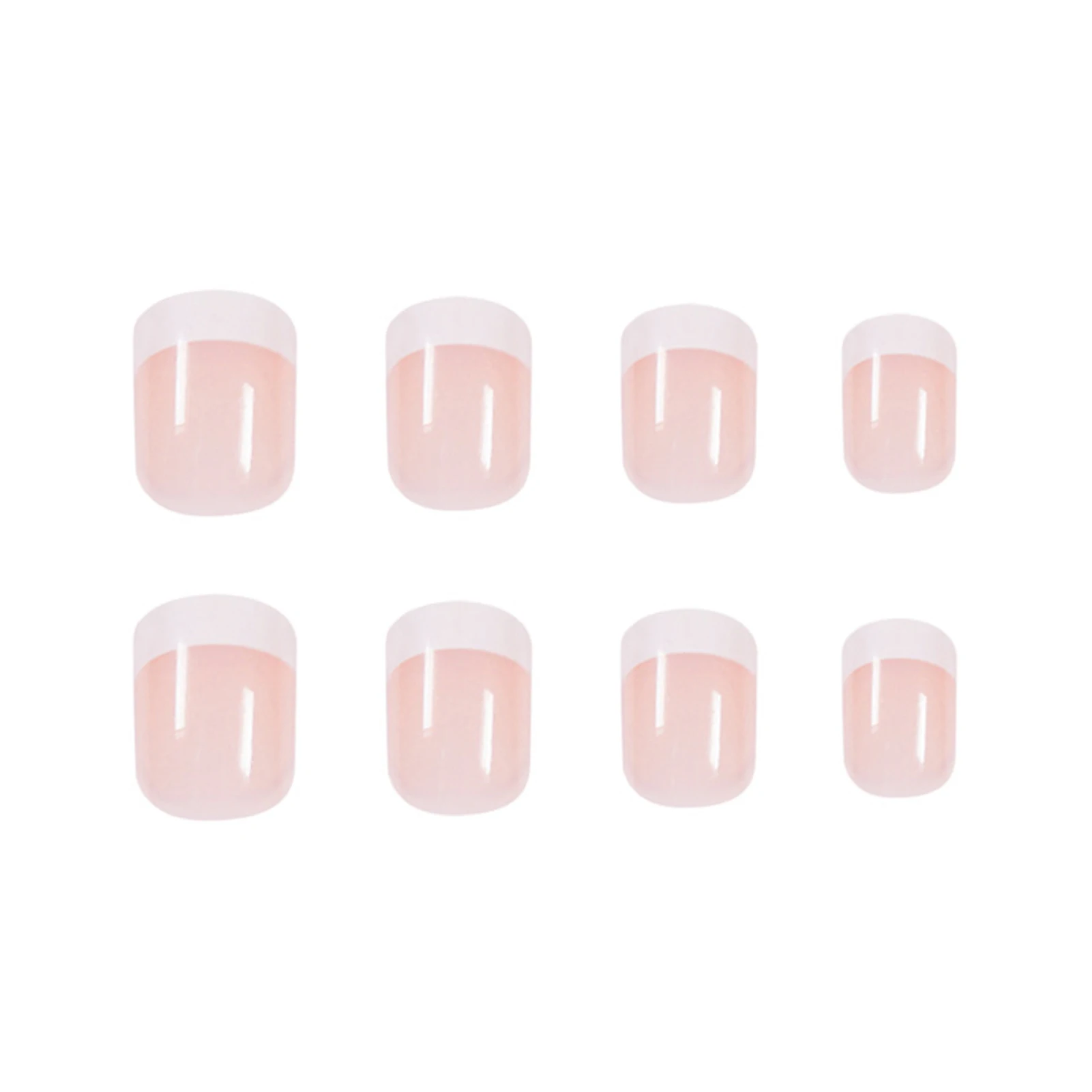 24pcs Fake Nail Patches Short Artificial Nails Long Lasting Safe Material Waterproof False Nails for Women Girls Lover Birthday